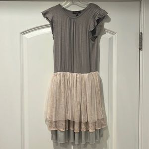 Imoga girls size 8 pink and grey dress